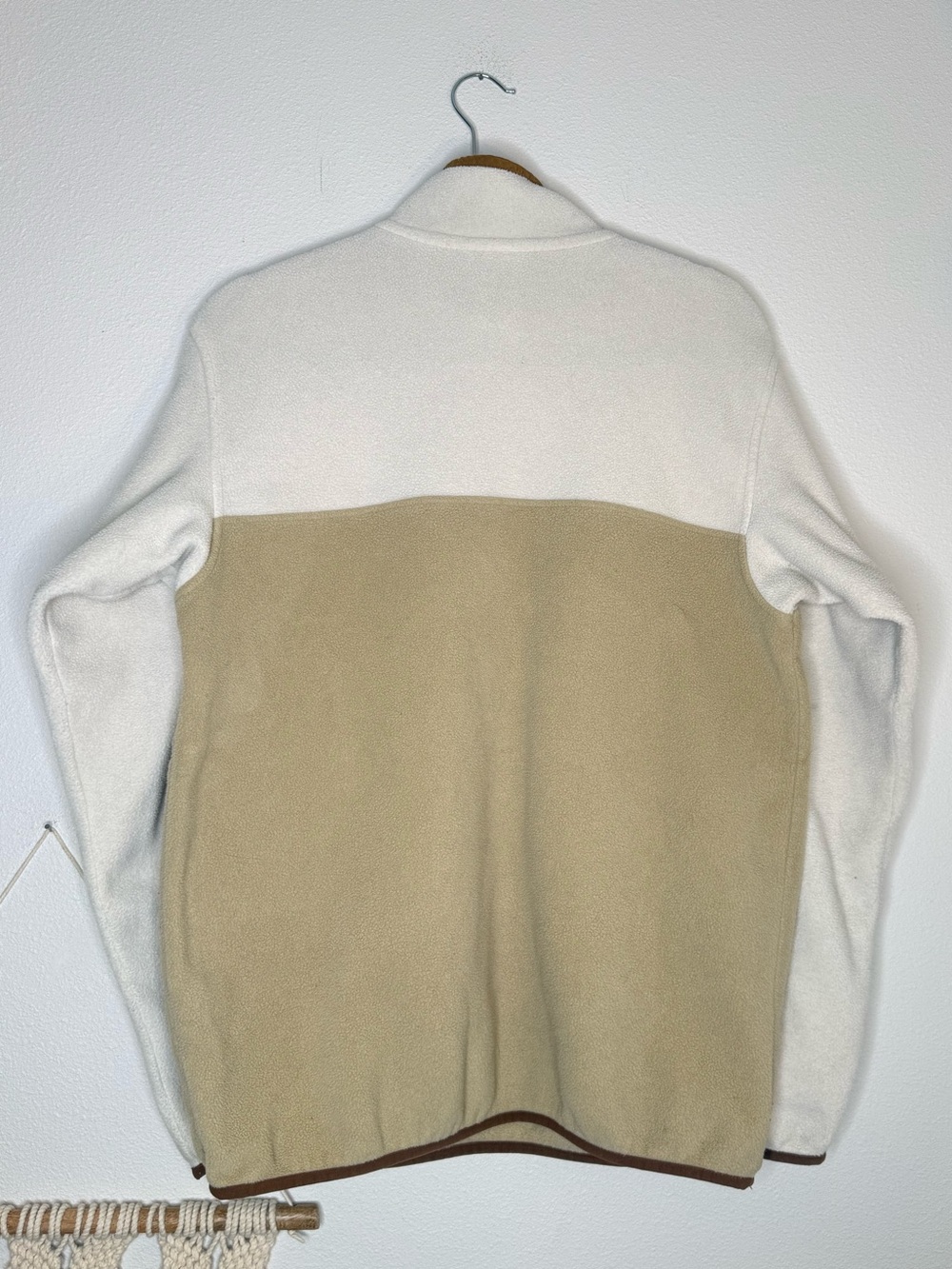 Patagonia Synchilla Fleece Cream Tan Camel Snap-T Colorblack Half Snap Women’s - Picture 4 of 9